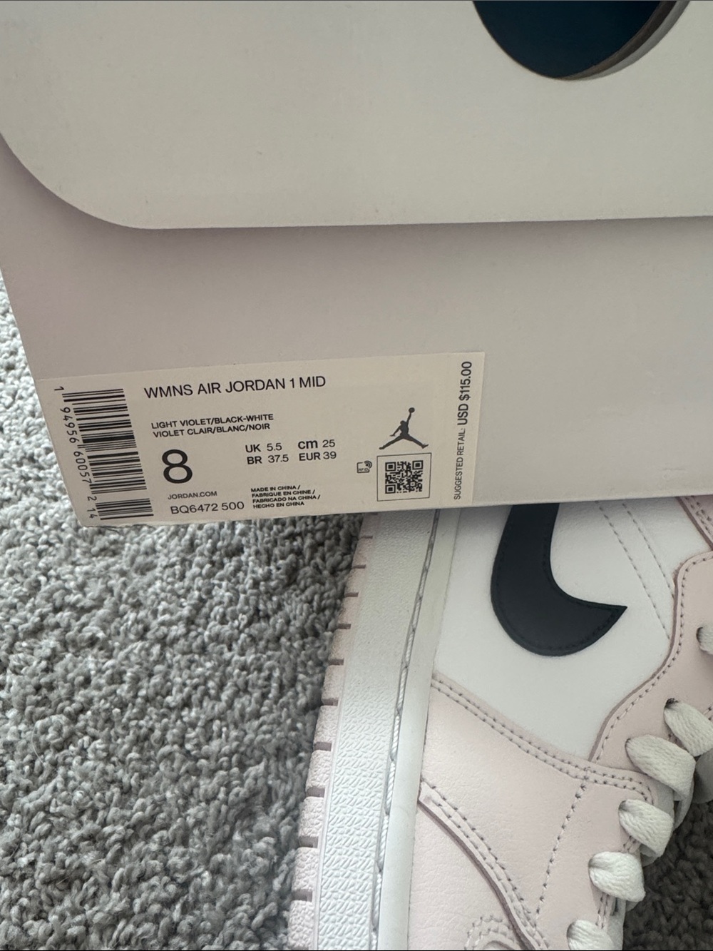 Jordan 1 Womens Mid - Picture 2 of 6